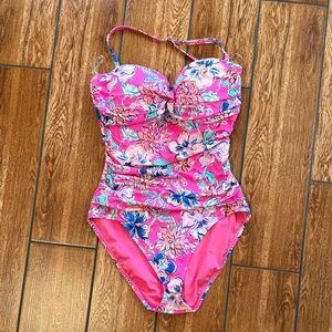 Lilly Pulitzer Vibrant Floral One Piece Swimsuit
